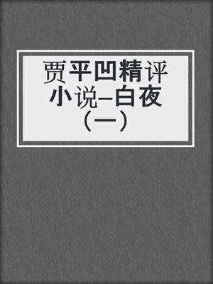 贾平凹精评小说—白夜（一）