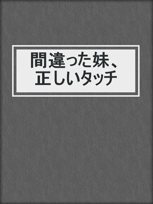 cover image of 間違った妹、正しいタッチ