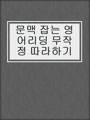 문맥 잡는 영어리딩 무작정 따라하기