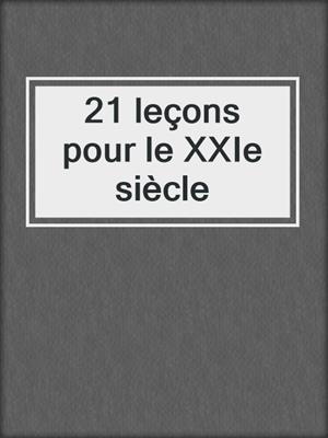 21 leçons pour le XXIe siècle
