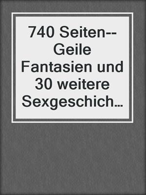 cover image of 740 Seiten--Geile Fantasien und 30 weitere Sexgeschichten