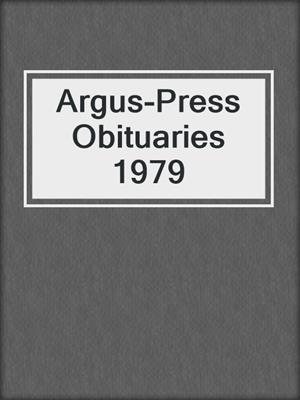 Argus-Press Obituaries 1979