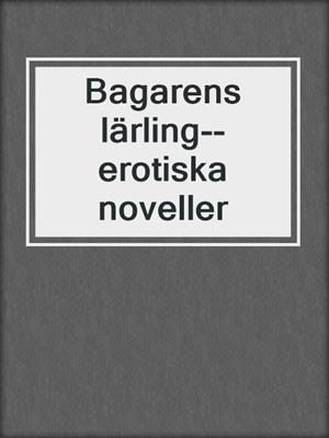 cover image of Bagarens lärling--erotiska noveller