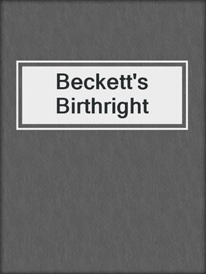 cover image of Beckett's Birthright