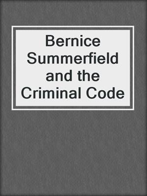 Bernice Summerfield and the Criminal Code