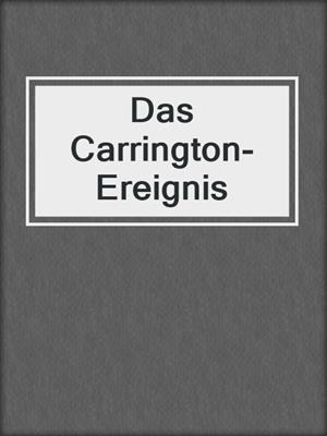 cover image of Das Carrington-Ereignis