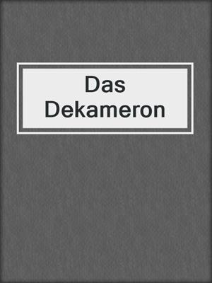 cover image of Das Dekameron