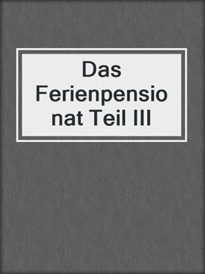 cover image of Das Ferienpensionat Teil III
