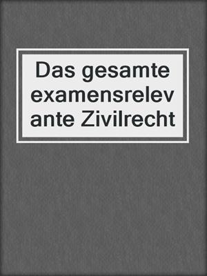Das gesamte examensrelevante Zivilrecht