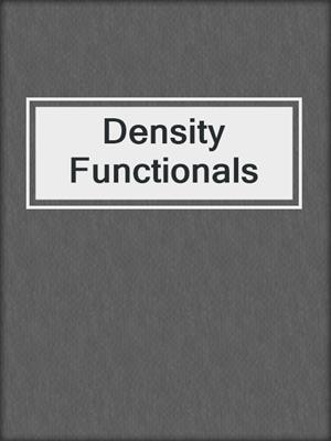 Density Functionals
