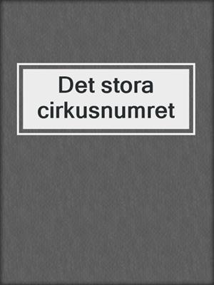 cover image of Det stora cirkusnumret