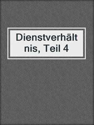 cover image of Dienstverhältnis, Teil 4