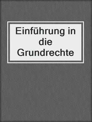 Einführung in die Grundrechte