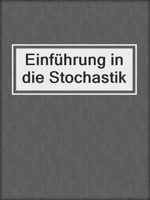 Einführung in die Stochastik