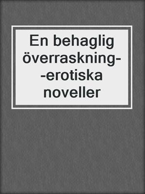 cover image of En behaglig överraskning--erotiska noveller