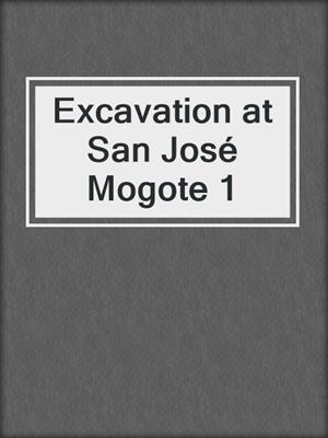 Excavation at San José Mogote 1