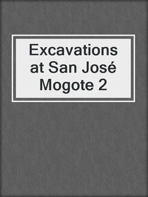 Excavations at San José Mogote 2