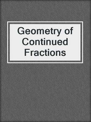 Geometry of Continued Fractions
