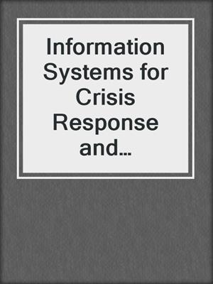 Information Systems for Crisis Response and Management in Mediterranean Countries