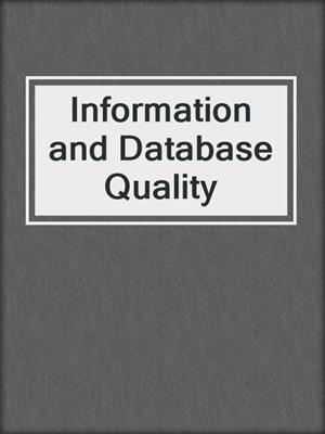 Information and Database Quality