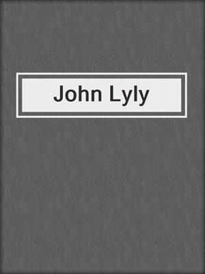 cover image of John Lyly