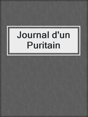 cover image of Journal d'un Puritain