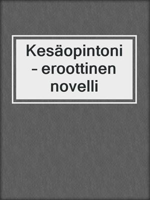 Kesäopintoni  – eroottinen novelli