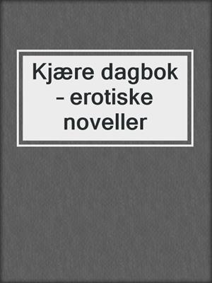 cover image of Kjære dagbok – erotiske noveller