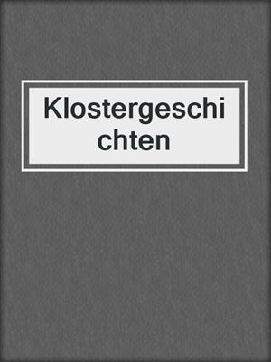 cover image of Klostergeschichten