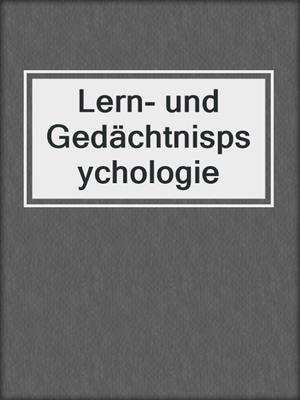 Lern- und Gedächtnispsychologie