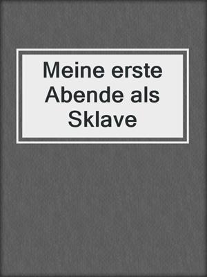 cover image of Meine erste Abende als Sklave