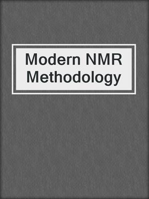 Modern NMR Methodology