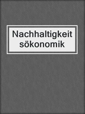 Nachhaltigkeitsökonomik