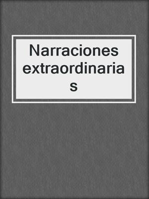Narraciones extraordinarias