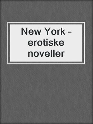 cover image of New York – erotiske noveller