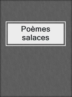 cover image of Poèmes salaces