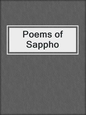 cover image of Poems of Sappho