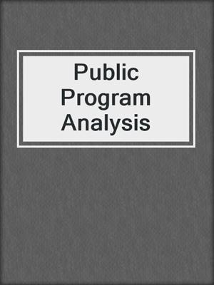 Public Program Analysis