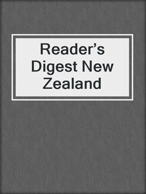 cover image of Reader’s Digest New Zealand