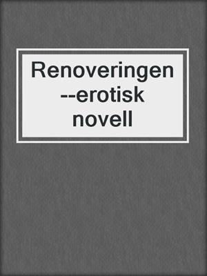 cover image of Renoveringen--erotisk novell