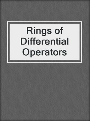 Rings of Differential Operators