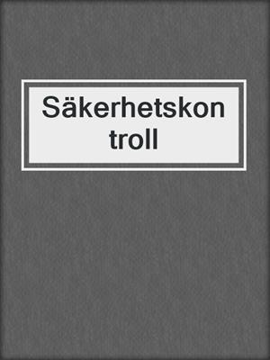 cover image of Säkerhetskontroll