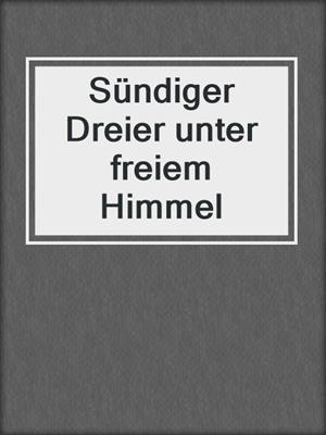 cover image of Sündiger Dreier unter freiem Himmel