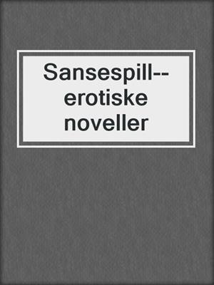 Sansespill--erotiske noveller