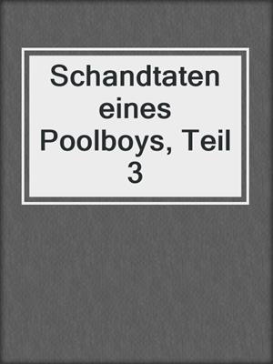 cover image of Schandtaten eines Poolboys, Teil 3