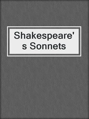 cover image of Shakespeare's Sonnets