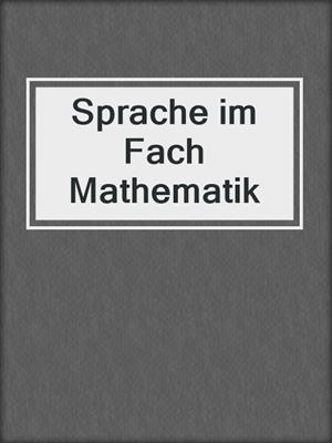 Sprache im Fach Mathematik