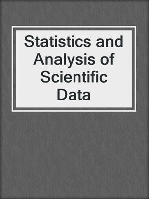 Statistics and Analysis of Scientific Data