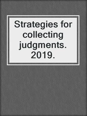 Strategies for collecting judgments. 2019.