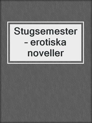 cover image of Stugsemester – erotiska noveller